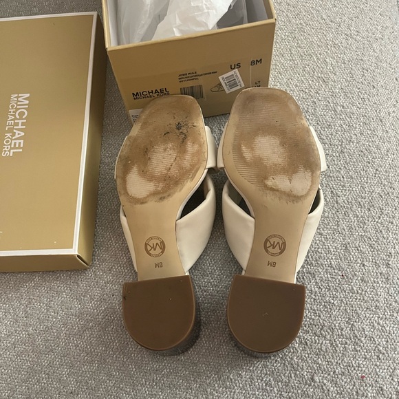 Michael Kors Josie Mule Cream Size 8 - Picture 7 of 7